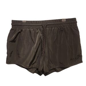 Aero Women's Running Shorts Sz XL Gray Black Double Lined Work Out Aeropostale